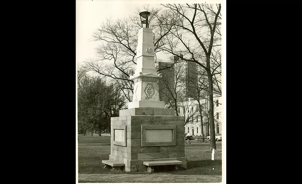 Photograph of the Maxcy Monument
