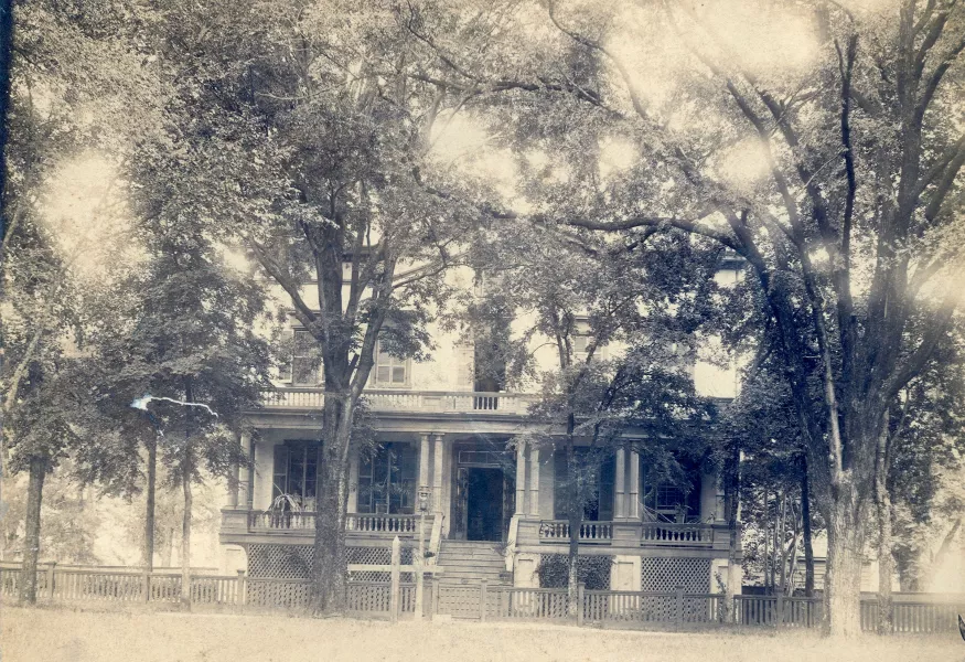 Exterior of the former President's House in the 1920s