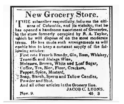 advertisement for store