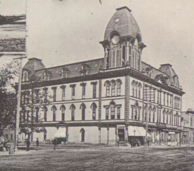 Columbia's second city hall, as it appeared in 1895.