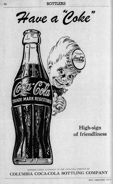 1945 Coca Cola Ad