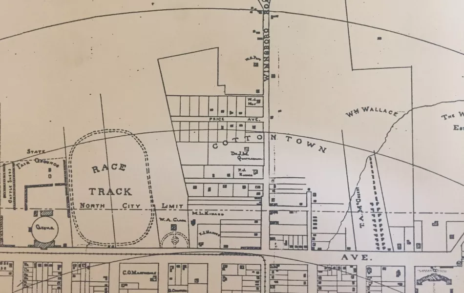1895 map of Cottontown