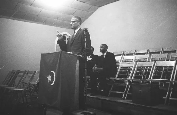 Malcolm X at Muhammad's Temple of Islam