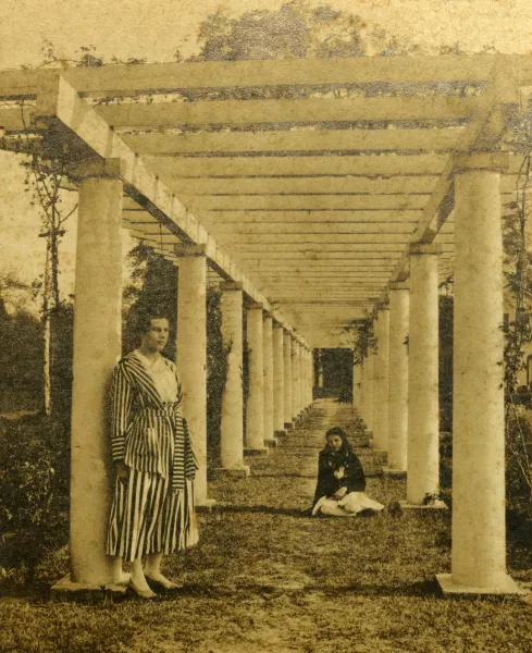 Elizabeth Avenue from the steps of Heathwood Mansion, circa 1914
