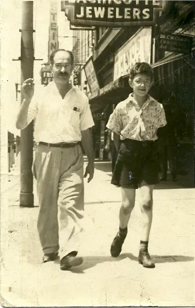 Groucho Miller and his son, Ivan Miller