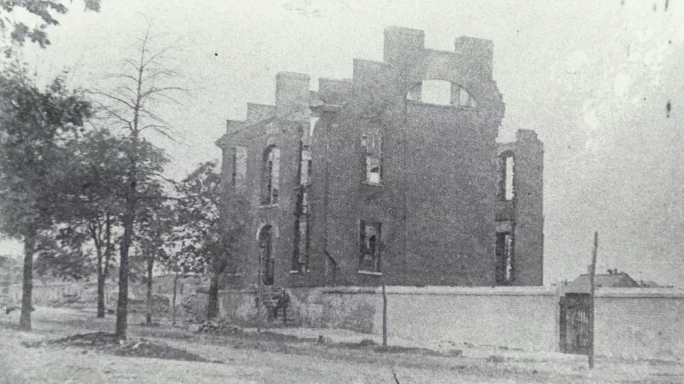 Remains of Dr. Robert W. Gibbes' residence following the Burning of Columbia.