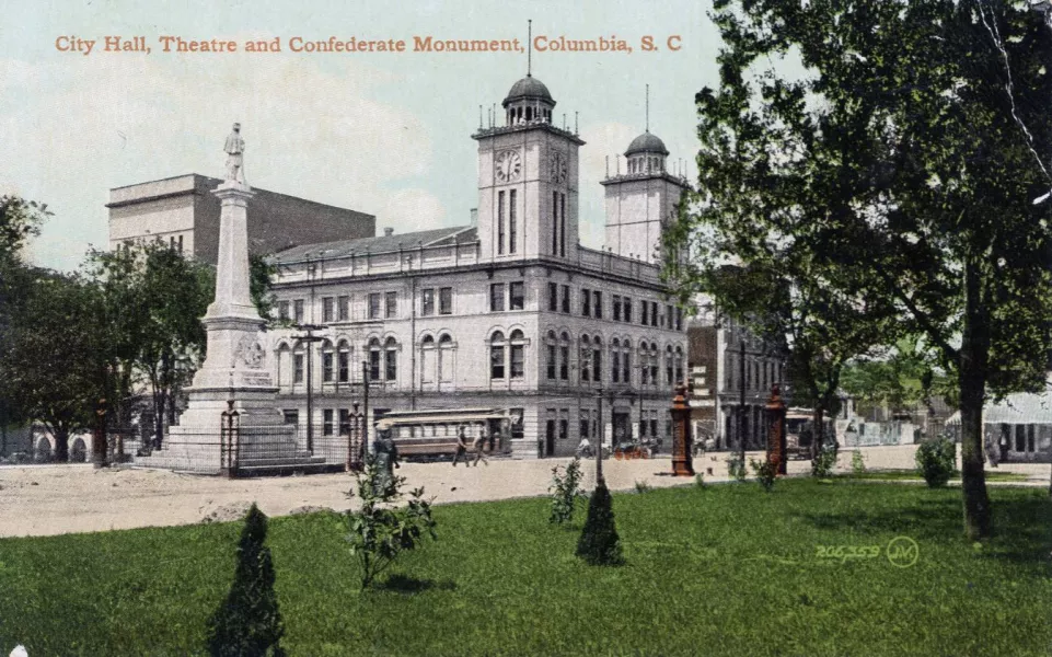 City Hall postcard, 1911. Courtesy Richland Library