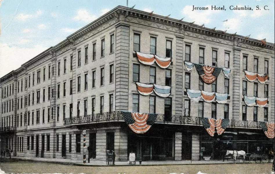 Jerome Hotel, 1912. Image courtesy Richland Library