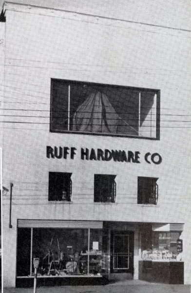 Ruff Hardware in 1945.