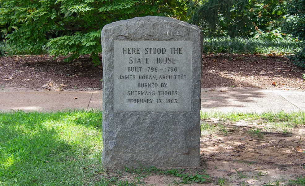 Old State House Marker, 2019. Historic Columbia collection
