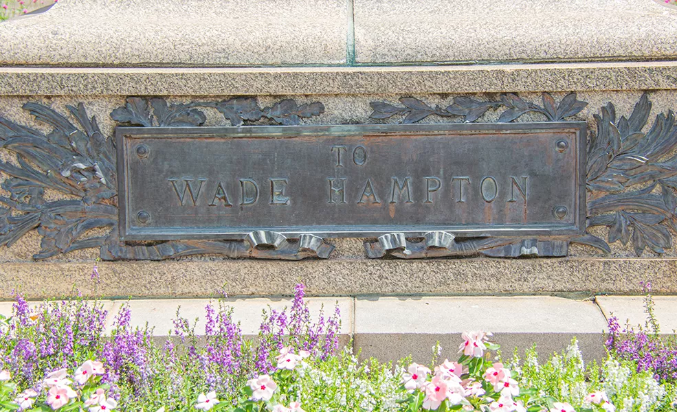 Wade Hampton III Monument, 2019.  Historic Columbia collection