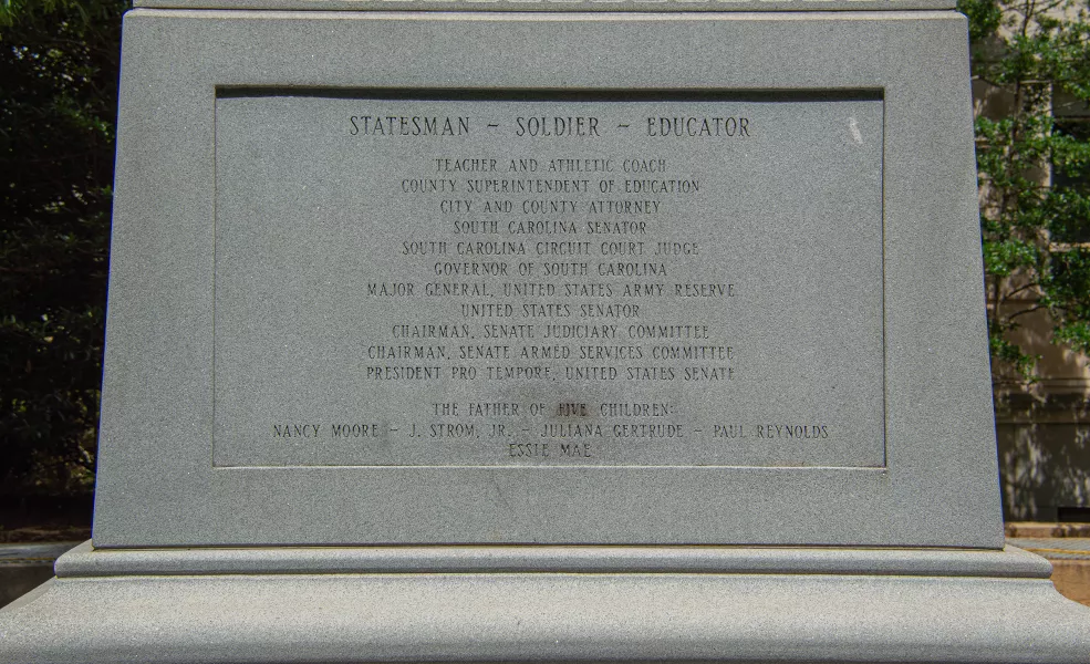 Strom Thurmond Monument, 2019. Historic Columbia collection