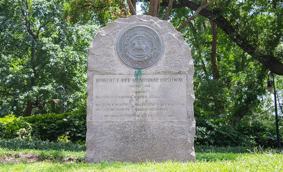 Robert E. Lee Memorial Highway Marker, 2019.