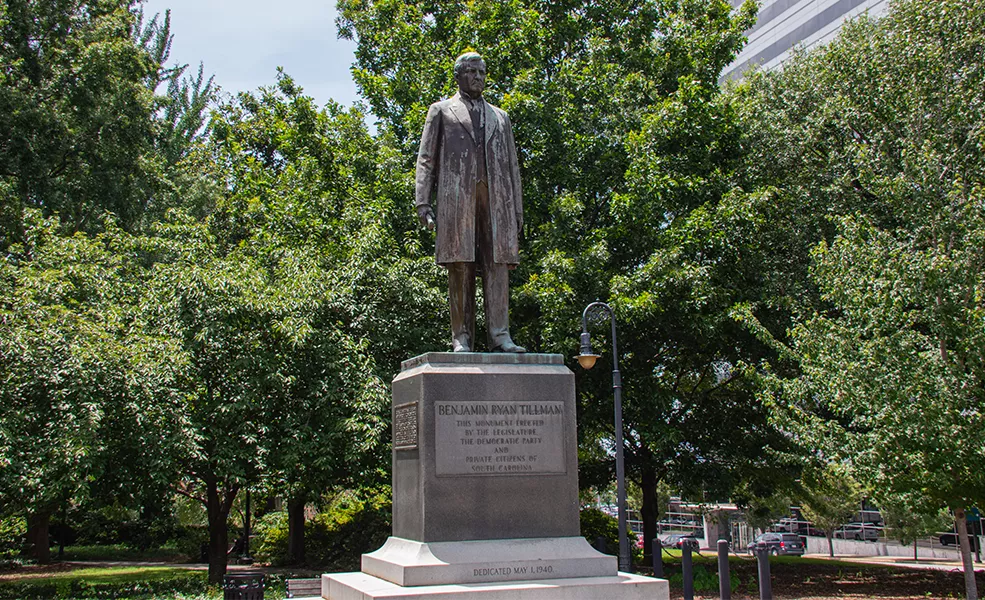 Benjamin Ryan Tillman Monument, 2019. Historic Columbia collection