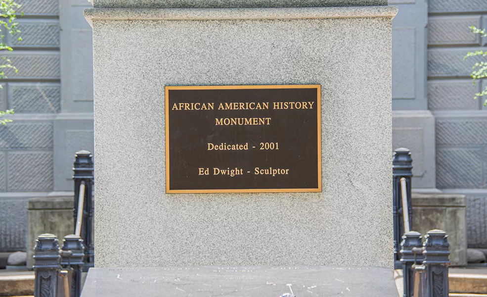 African American History Monument, 2019. Historic Columbia collection