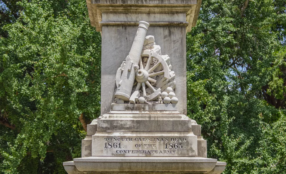South Carolina Monument to the Confederate Dead, 2019. Historic Columbia collection