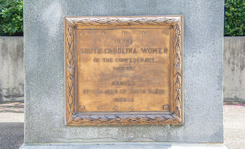 South Carolina Monument to the Women of the Confederacy, 2019. Historic Columbia collection