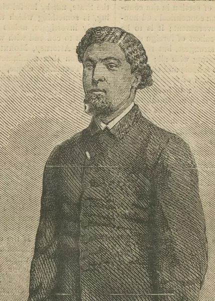 Benjamin F. Randolph illustrated in Harper's Weekly, October 1868. Historic Columbia collection