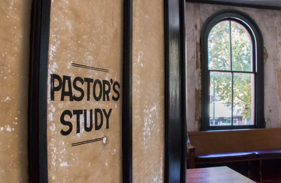 Pastor's Study on Main Street
