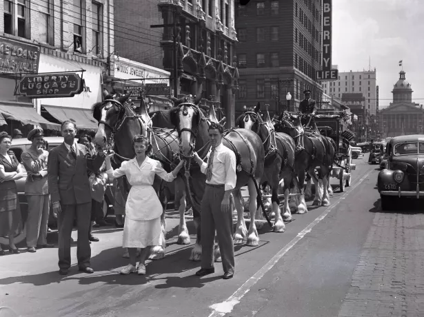 photo of Clysdale Inernational Champion Parade, 1949