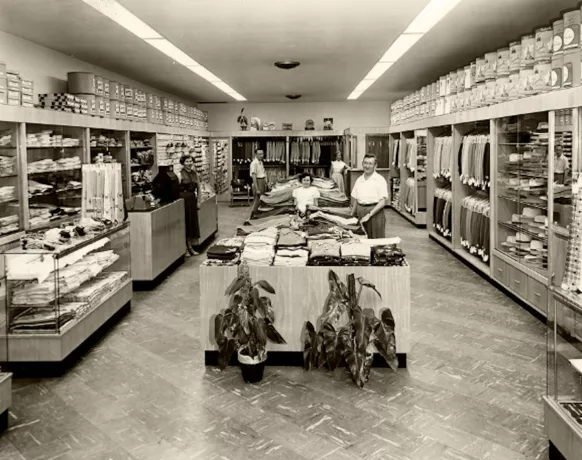Goldberg’s Men’s Store in Charleston, SC, 1953. (Special Collections, College of Charleston Libraries)