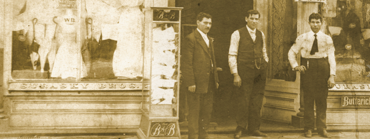 Surasky Bros. Store in Aiken, SC, 1924. (Special Collections, College of Charleston Libraries) 